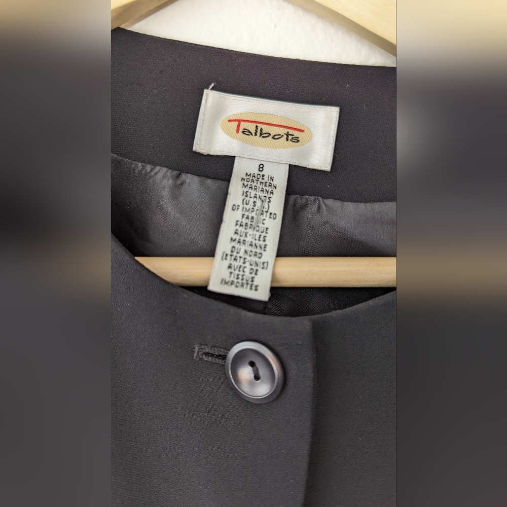 Talbots suit jacket, black - Picture 6 of 10